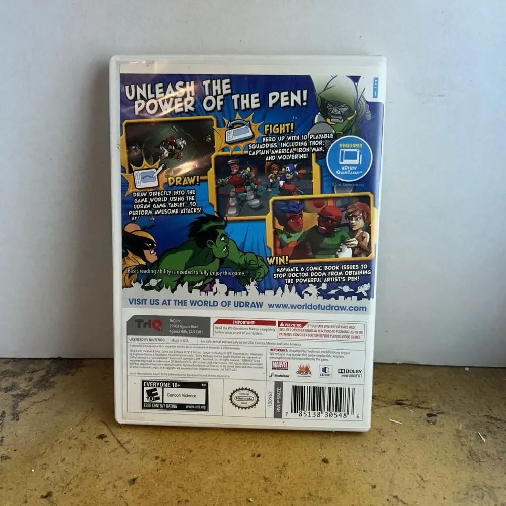 Udraw Marvel Super Hero Squad: Comic Combat - Nintendo Wii